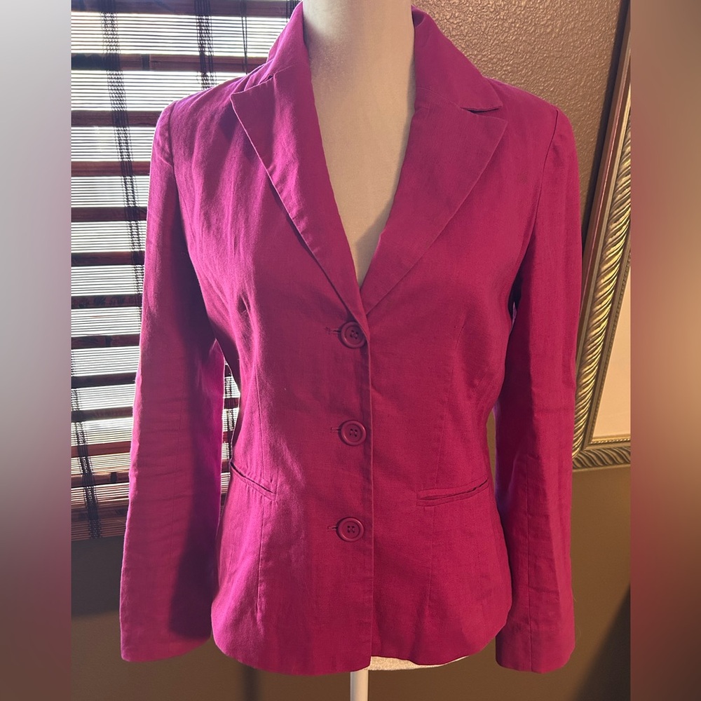 Vintage Linen Newport News Pink Blazer